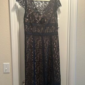 Elegant Lace Overlay Dress